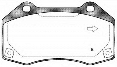 OPEN PARTS bpa111310 -  Комплект тормозных колодок, дисковый тормоз